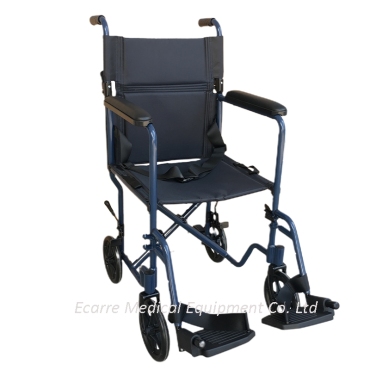 Silla de ruedas de tránsito de acero con recubrimiento en polvo WR6702A