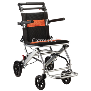 WR6713LJ Silla de ruedas de tránsito de aluminio Silla de ruedas de tránsito plegable