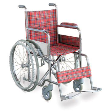 Silla de ruedas pediátrica de acero WR6802-35