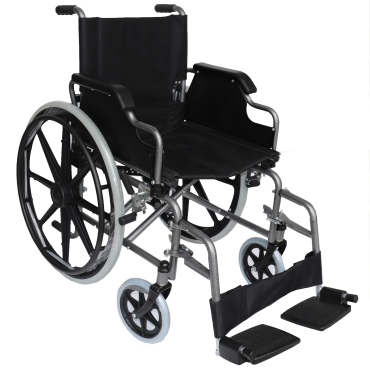 WR6909B Silla de ruedas de acero con recubrimiento en polvo rojo